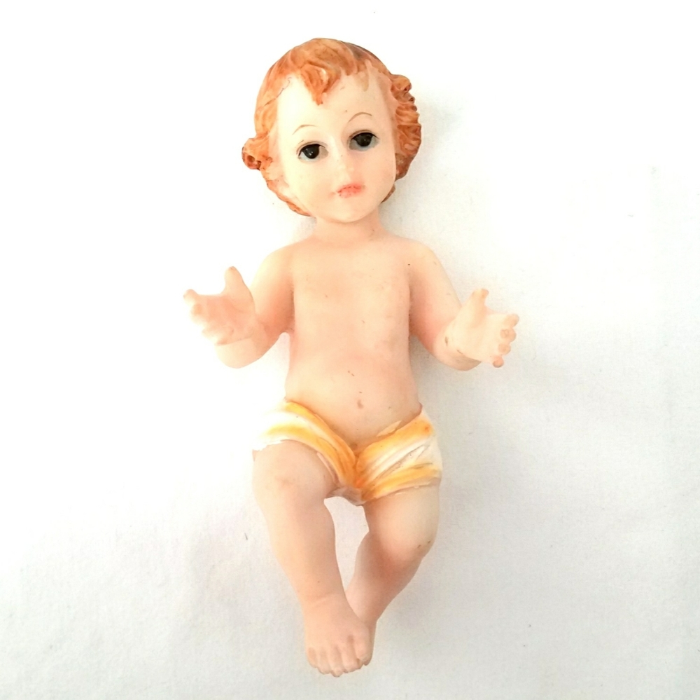 Vintage Resin 6" Baby Jesus Holy Infant Figurine